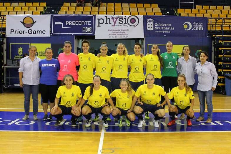 Formación del Preconte Telde en el primer partido de la temporada (Foto TA)